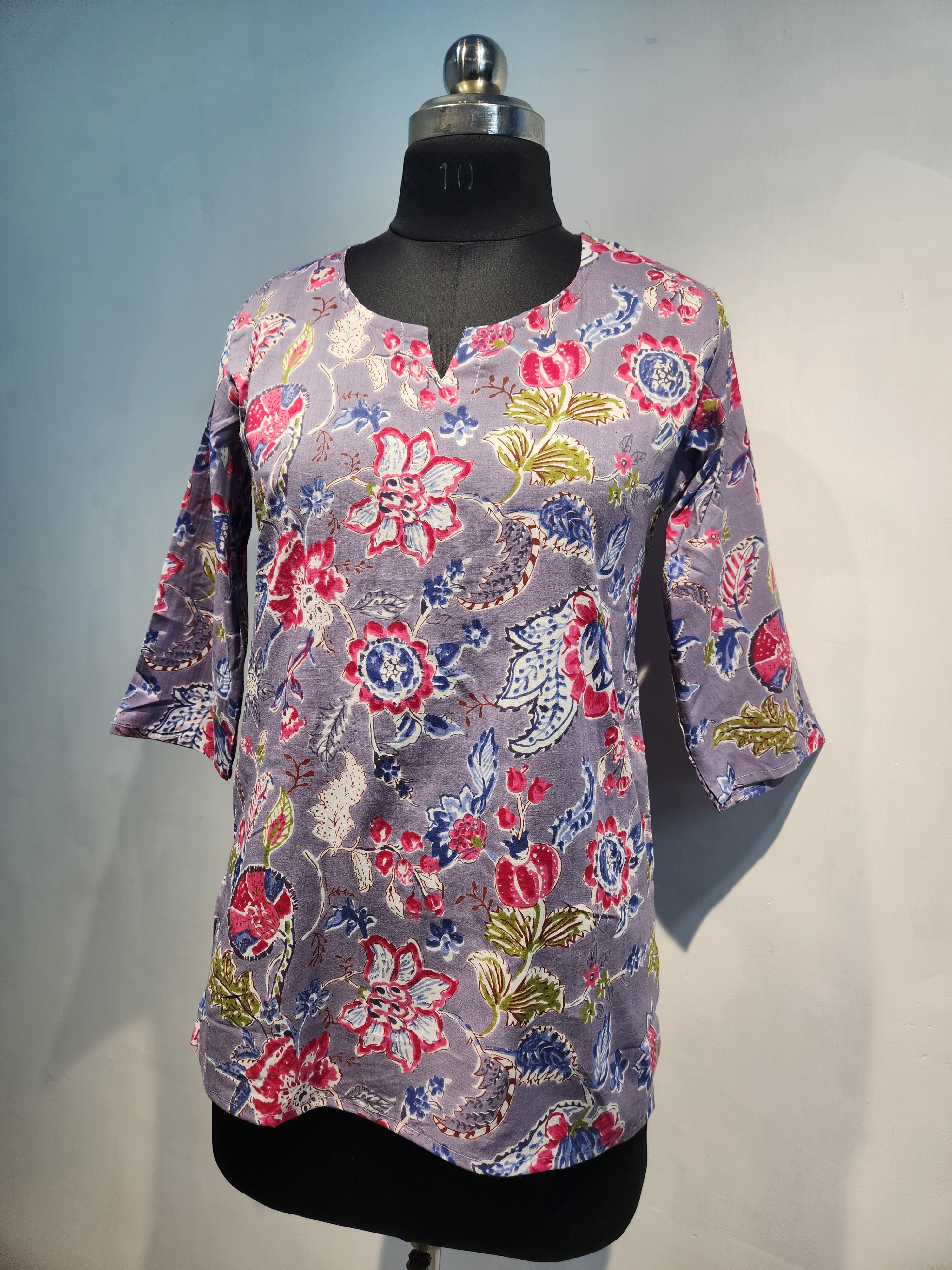 Ethnic Bagru Print Short Kurti