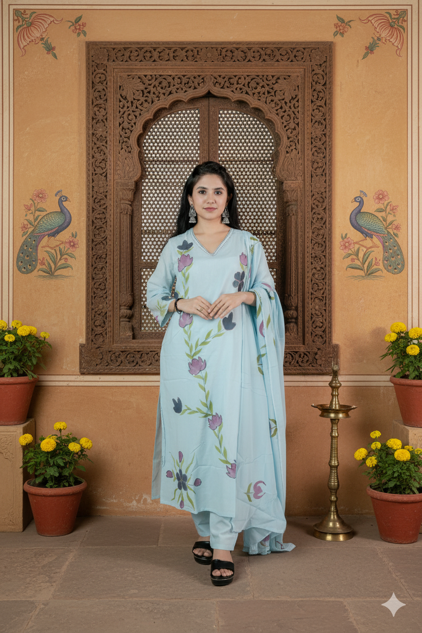 Handloom Heritage Cotton Suit Set