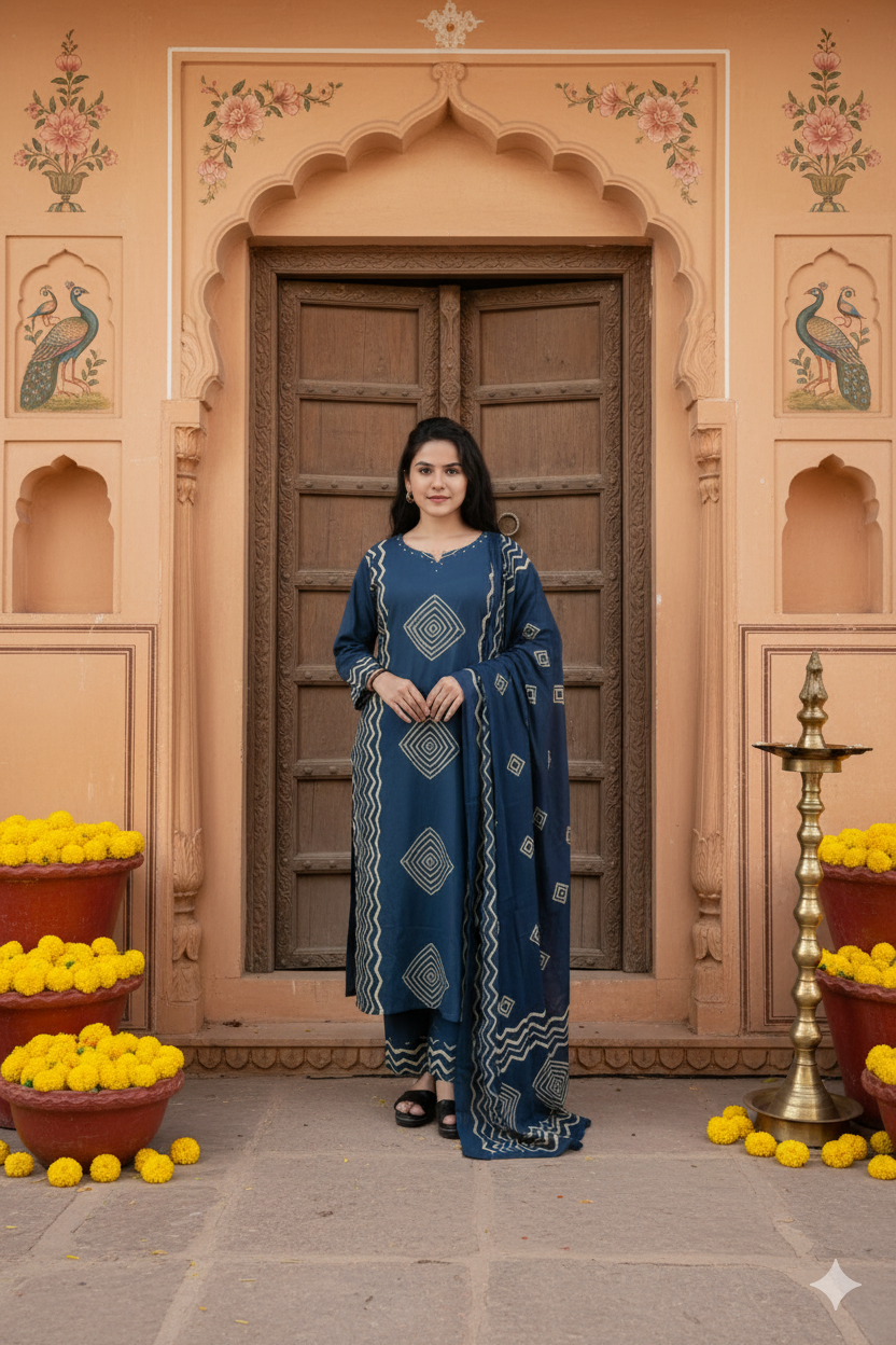 Lotus Bloom Traditional Suit Set
