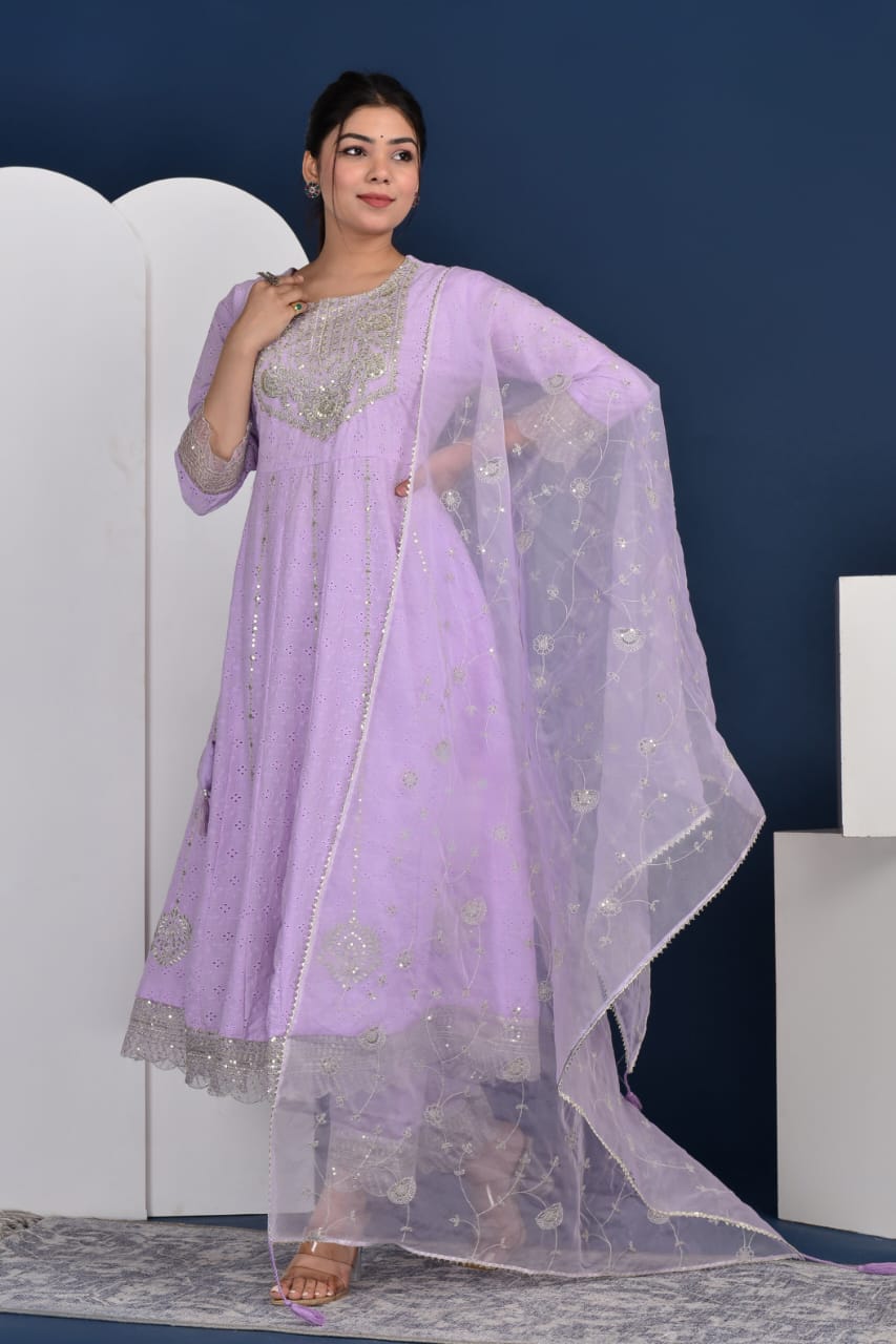 Komal Leher Suit Set