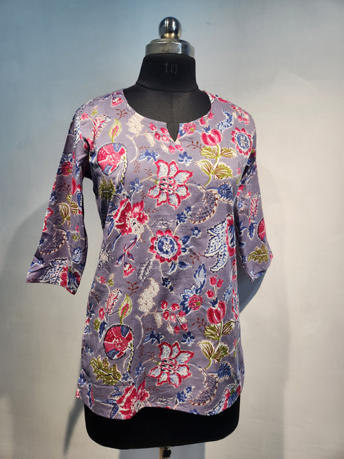 Bagru Print Women’s Short Kurti