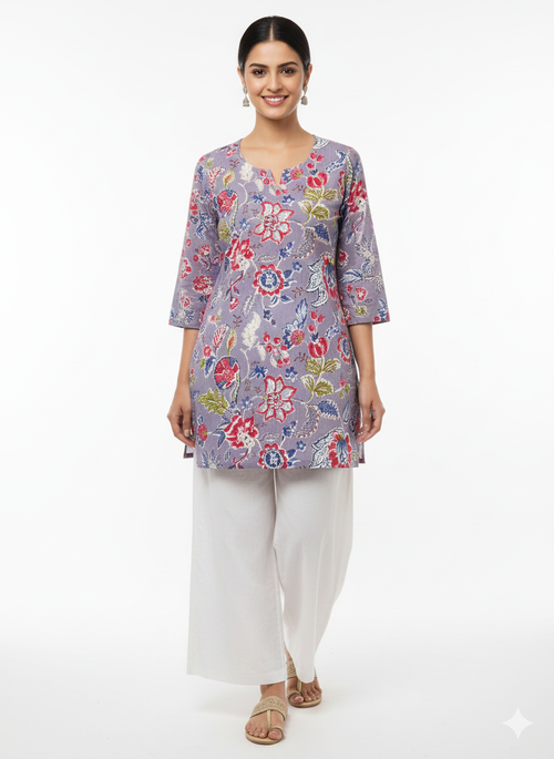 Bagru Print Women’s Short Kurti