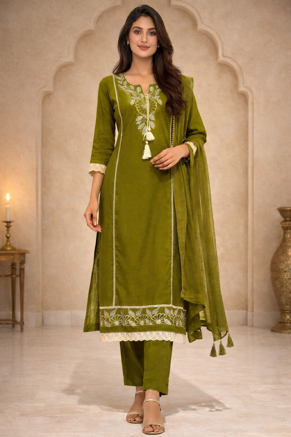 Green suit set